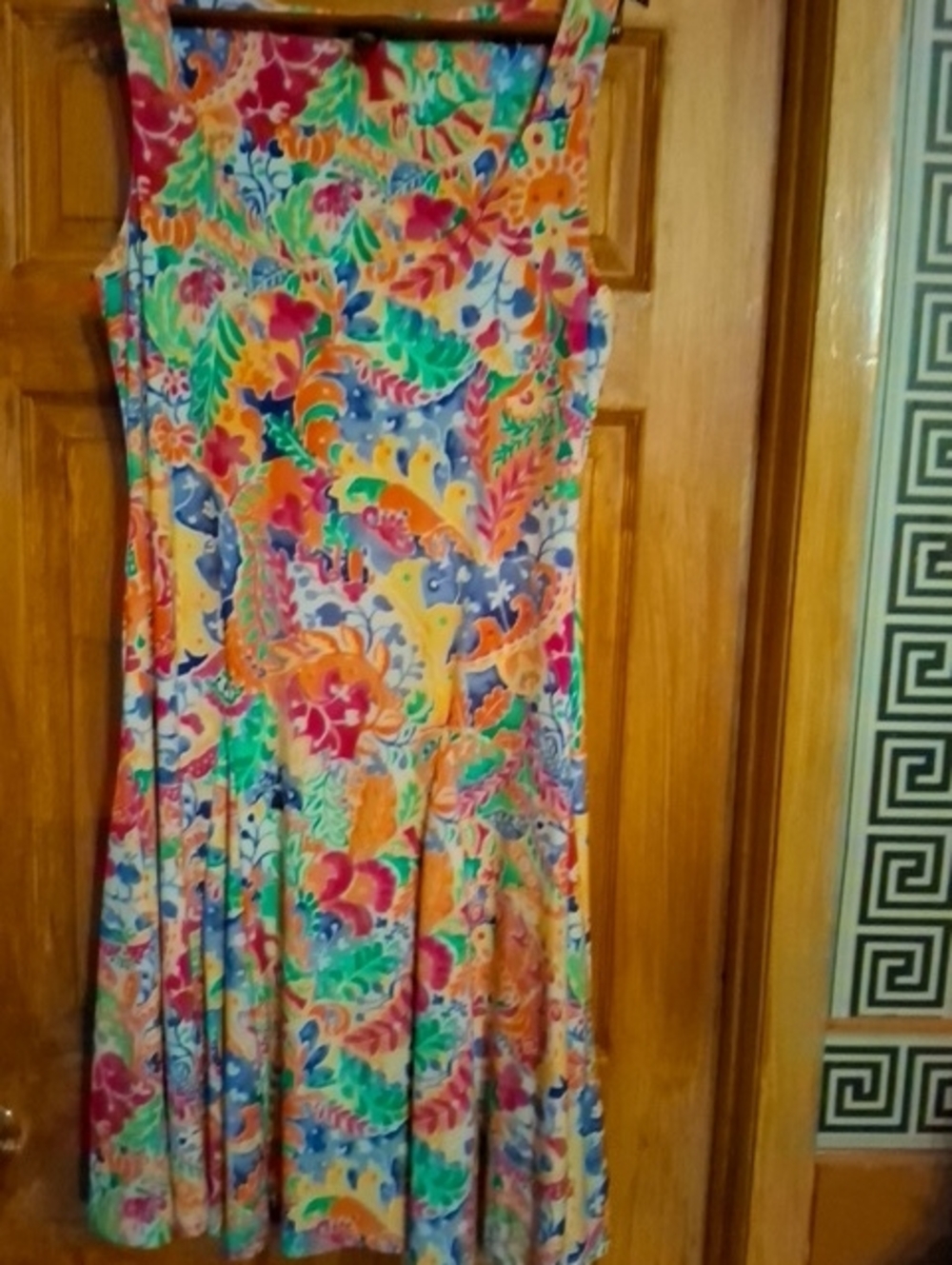Lauren Ralph Lauren Multicolor Floral Midi Dress